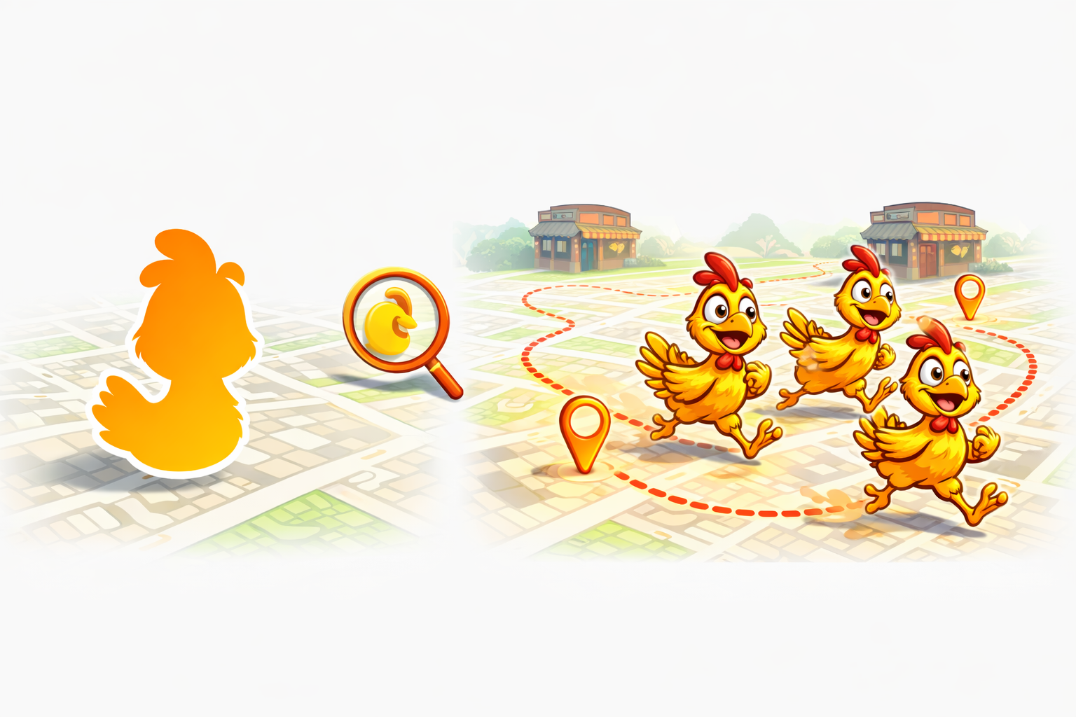 Chase the chicken or Chase the Chickens? Same game