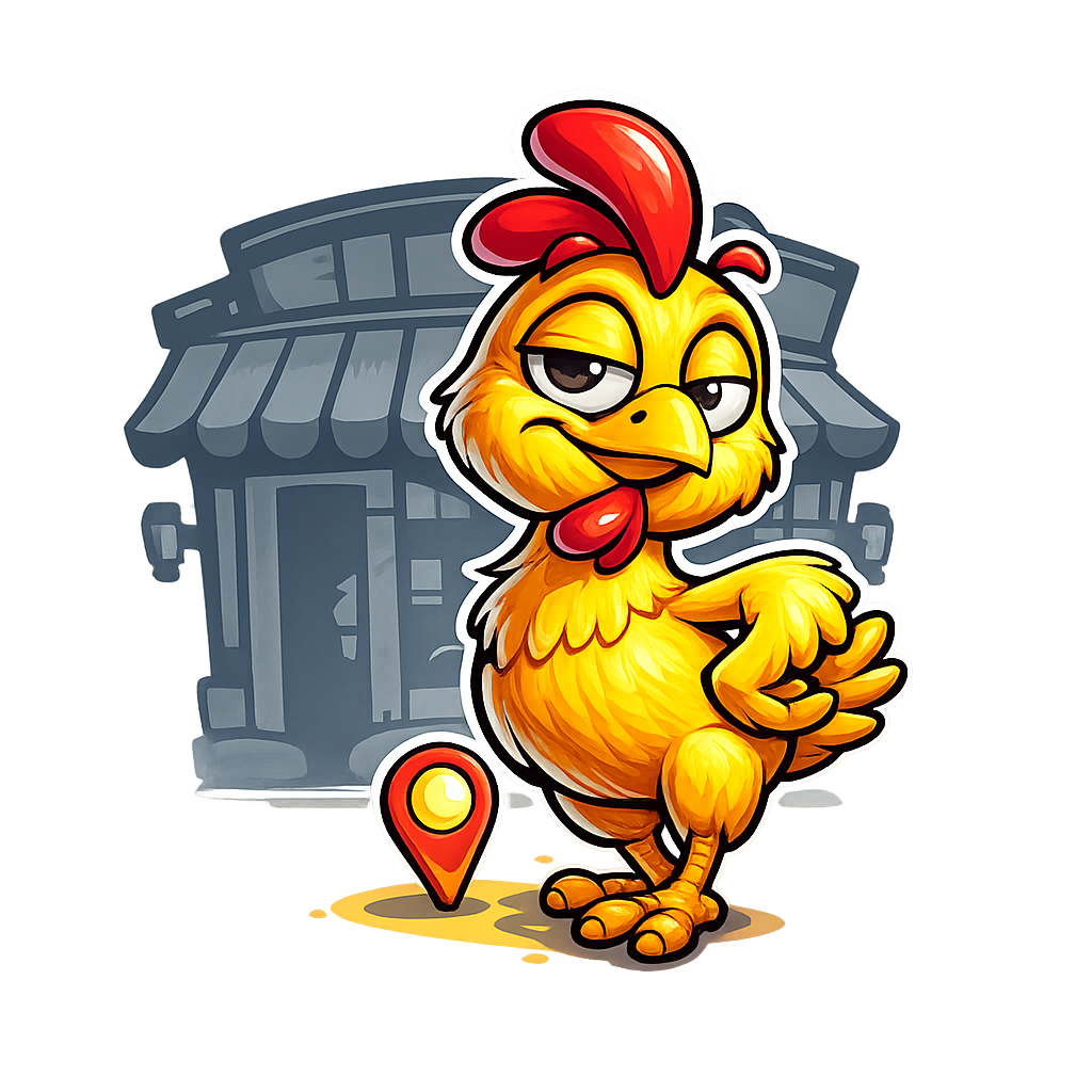 Smug chicken: hide in your pub