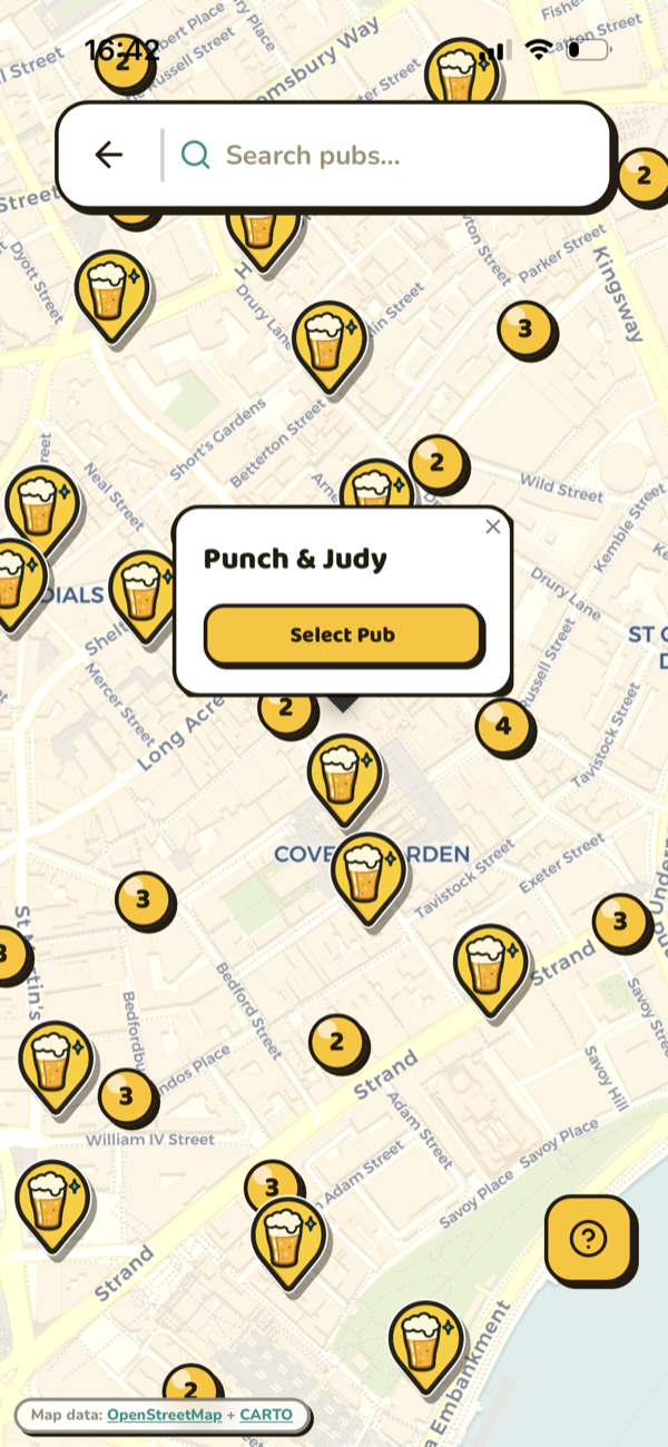 Live pub map